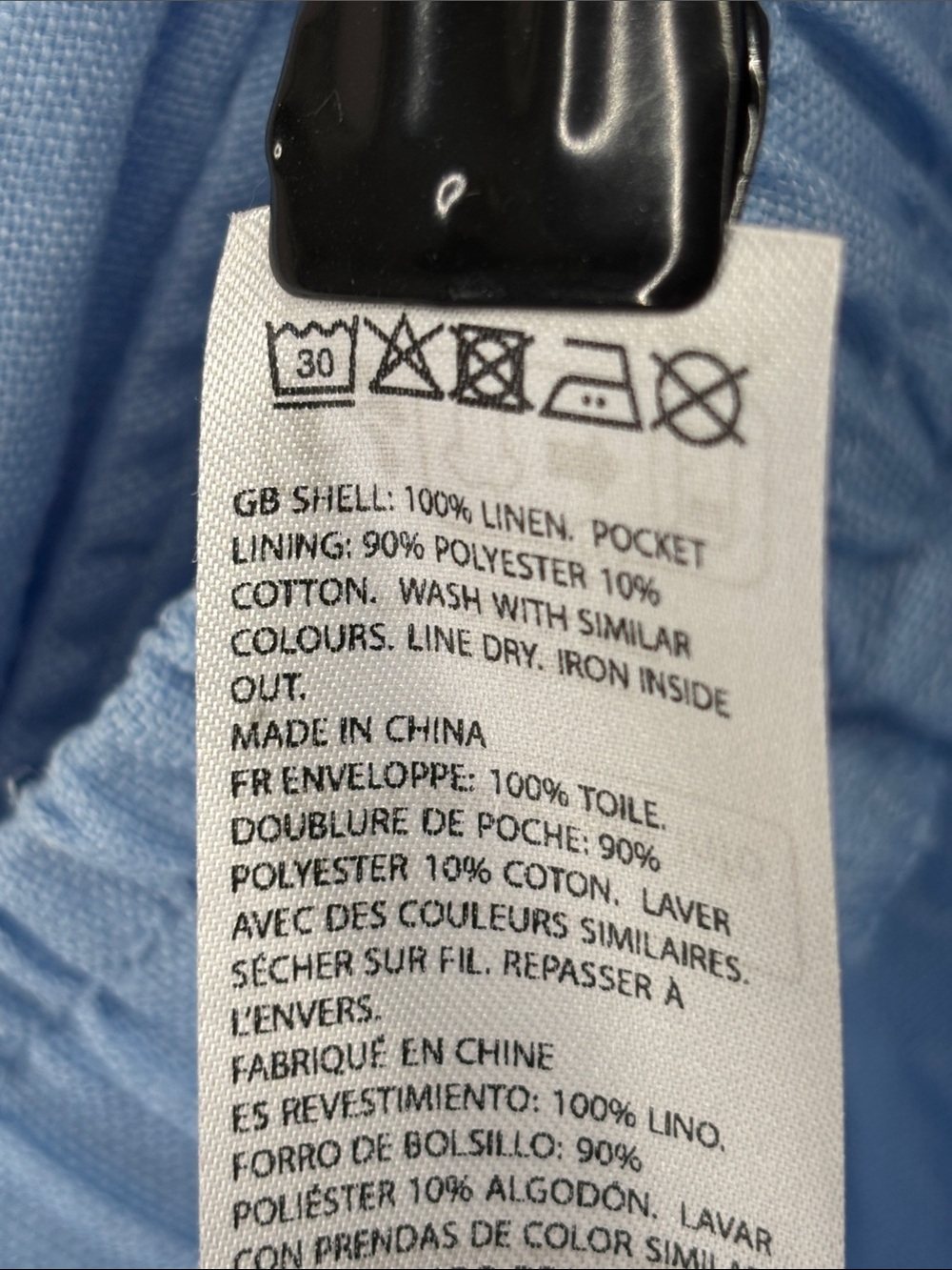 NA-KD Light Blue Women's Drawstring Linen Shorts Size S--EU36 - Picture 4 of 6
